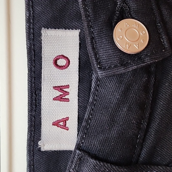Amo Denim Bella Jean Black Oak High-waisted  Size 29 - Picture 9 of 16